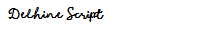 Delhine Script